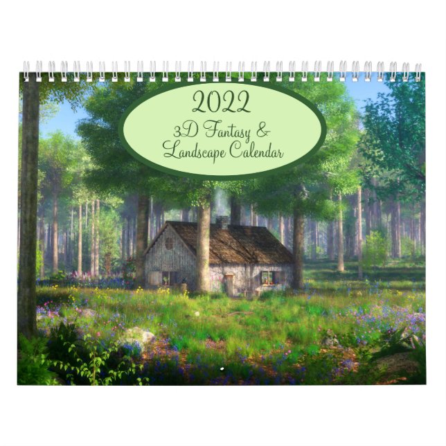 2022 SilverWebForge 3D Fantasy & Landscape Calendar (Cover)