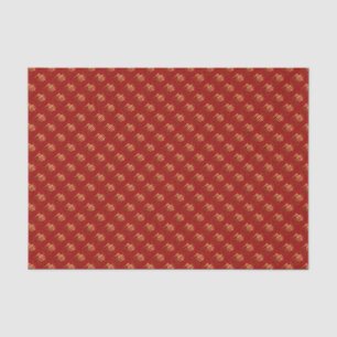 2022 Tiger Year Gold embossed effect Tissue paper