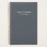 2022 Titanium Grey Weekly Monthly Planner<br><div class="desc">Get things done with our 2022 titanium grey planner. Weekly and monthly pages for business or personal planning,  making schedules and taking notes. Pages are blank so you can start anytime.</div>