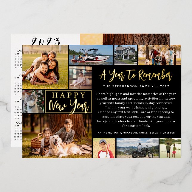 2022 Year in Review 11 Photo 2023 Calendar (Front/Back)