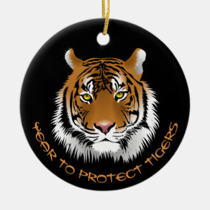 2022 Year to Protect Tigers  Ceramic Tree Decoration