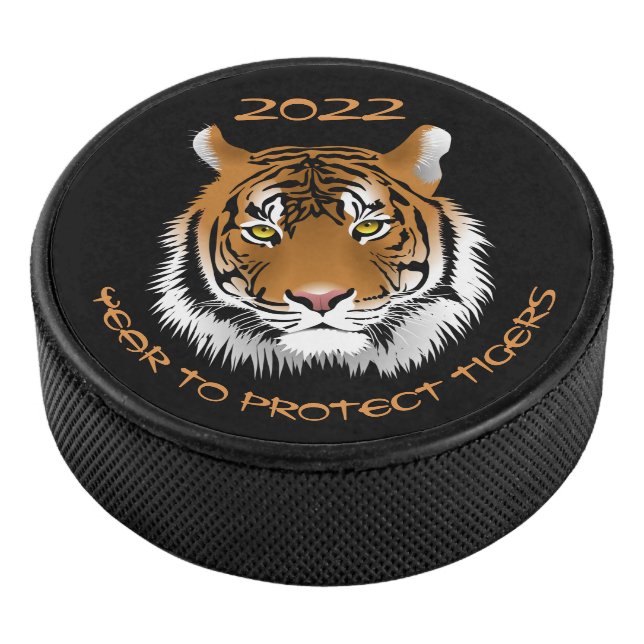 2022 Year to Protect Tigers Classic Hockey Puck (3/4)