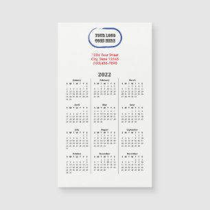 2022 Your Logo Branded Magnetic Calendar