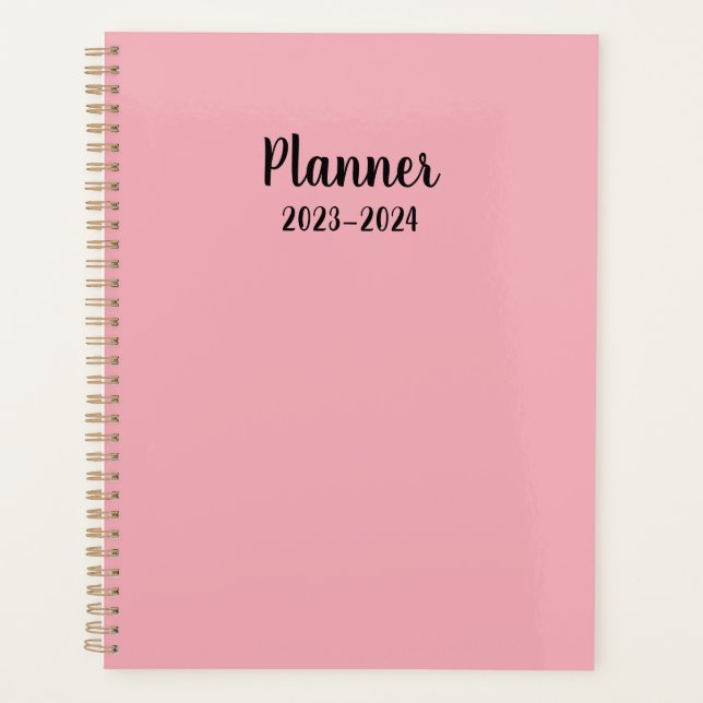 2023-2024  pink Monthly/Weekly Planner (Front)