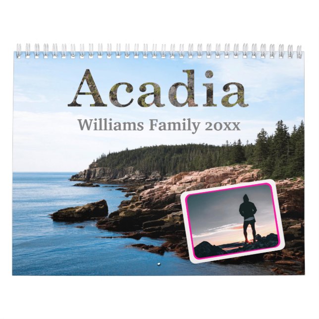 2023 Acadia National Park Family Photo Calendar (Cover)