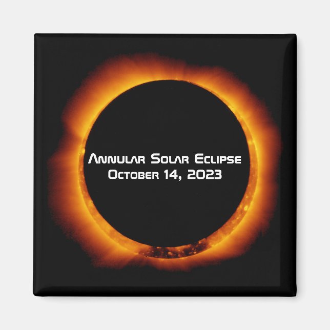 2023 Annular Solar Eclipse Magnet (Front)