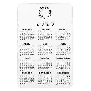 2023 At-A-Glance Calendar w/ Custom Logo Magnet