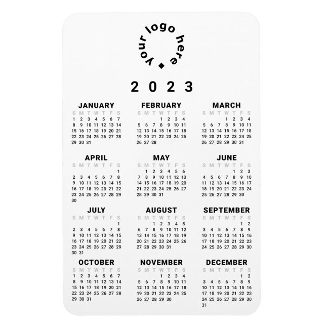 2023 At-A-Glance Calendar w/ Custom Logo Magnet (Vertical)