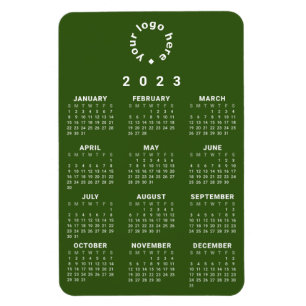 2023 At-A-Glance Calendar w/ Custom Logo Magnet