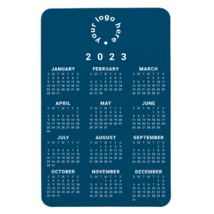 2023 At-A-Glance Calendar w/ Custom Logo Magnet