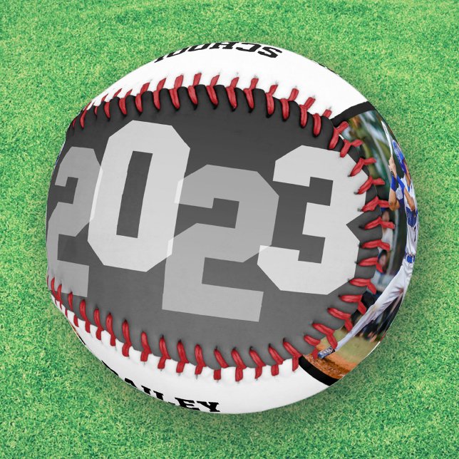 2023 Athlete Black Ombre Graduation Photo Baseball (Creator Uploaded)