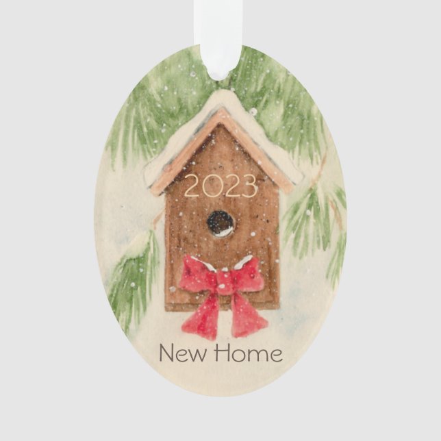 2023 Bird House New Home Ornament (Front)