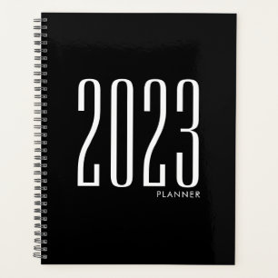 2023 Black Weekly Monthly Non Dated Planner