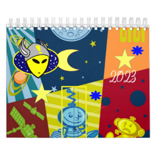 2023 Calendar Aliens, Space, Astronauts 