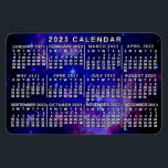 2023 Calendar (See Description for Newest Version) Magnet<br><div class="desc">ARE YOU LOOKING FOR THE 2025 VERSION OF THIS CALENDAR? | Find all our 2025 calendars in the FancyCelebration store here➔  https://www.zazzle.com/store/fancycelebration/products?ps=128&cg=196920781224604082  ➔ You can also find all our calendars in the collection here: https://www.zazzle.com/collections/119258460294242876</div>