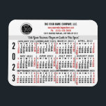 2023 Calendar (See Description for Newest Version) Magnet<br><div class="desc">ARE YOU LOOKING FOR THE 2025 VERSION OF THIS CALENDAR? | Find all our 2025 calendars in the FancyCelebration store here➔  https://www.zazzle.com/store/fancycelebration/products?ps=128&cg=196920781224604082  ➔ You can also find all our calendars in the collection here: https://www.zazzle.com/collections/119258460294242876</div>