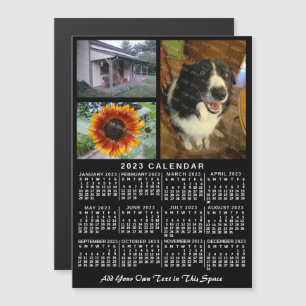 2023 Calendar (See Description for Newest Version) Magnetic Invitation