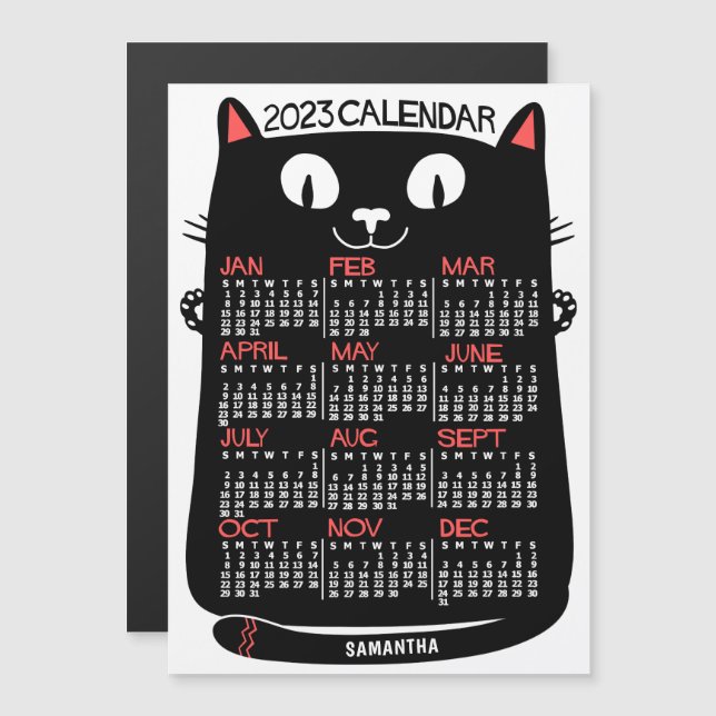 2023 Calendar (See Description for Newest Version) Magnetic Invitation (Front/Back)