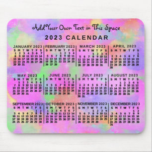 2023 Calendar (See Description for Newest Version) Mouse Pad