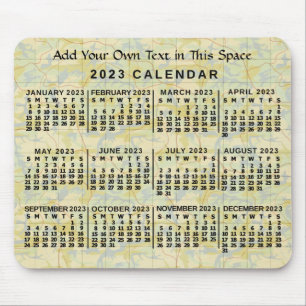 2023 Calendar (See Description for Newest Version) Mouse Pad