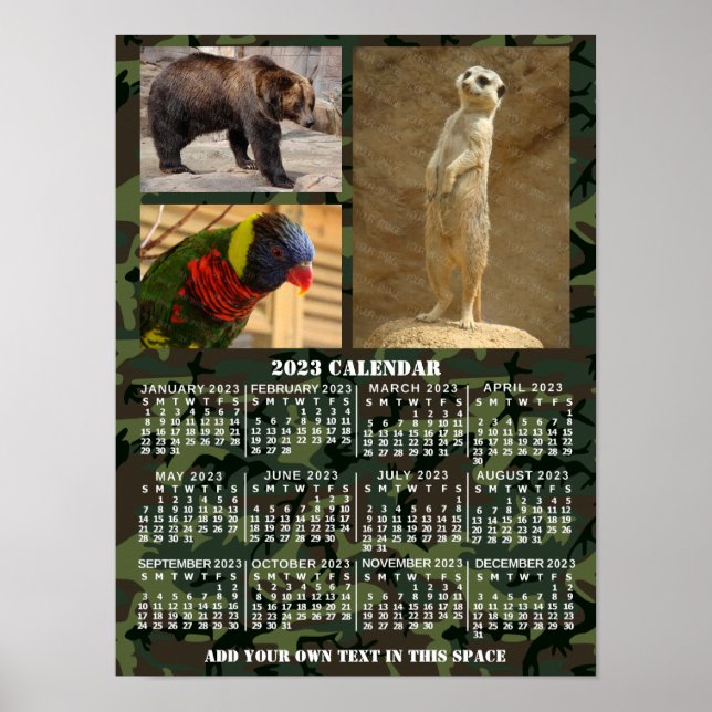 2023 Calendar (See Description for Newest Version) Poster (Front)