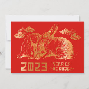 2023 Chinese New Year Rabbit Holiday Card