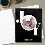 2023 Custom Photo Black  Planner<br><div class="desc">This modern and elegant 2023 Planner features the word JOY in bold white typography on a black background.
Easily customisable with your photo,  year,  and name.</div>
