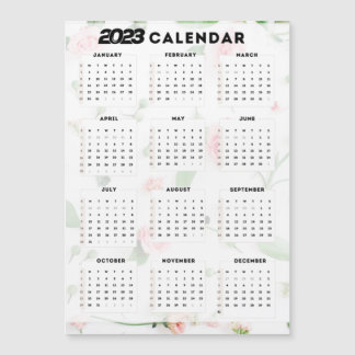 2023 floral calendar