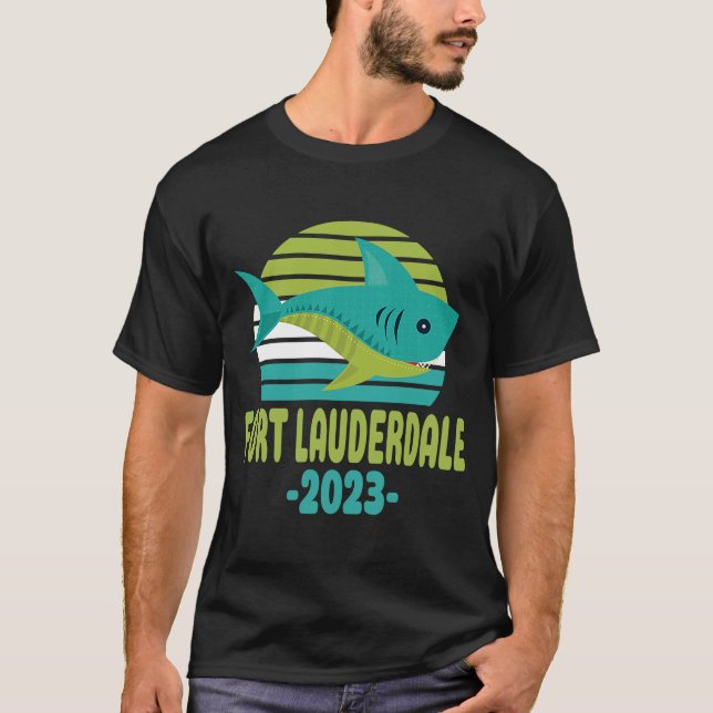 2023 Fort Lauderdale Florida Shark T-Shirt (Front)