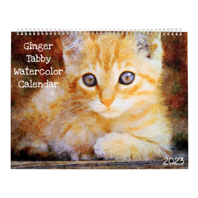 2023 Ginger Tabby Cat Lover Owner Marmalade Cat Calendar (Cover)