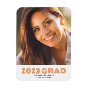 2023 Graduation Photo  Announcement Magnet