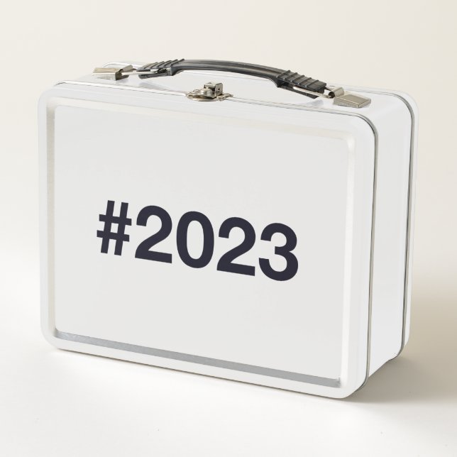 2023 Hashtag Metal Lunch Box (Front)