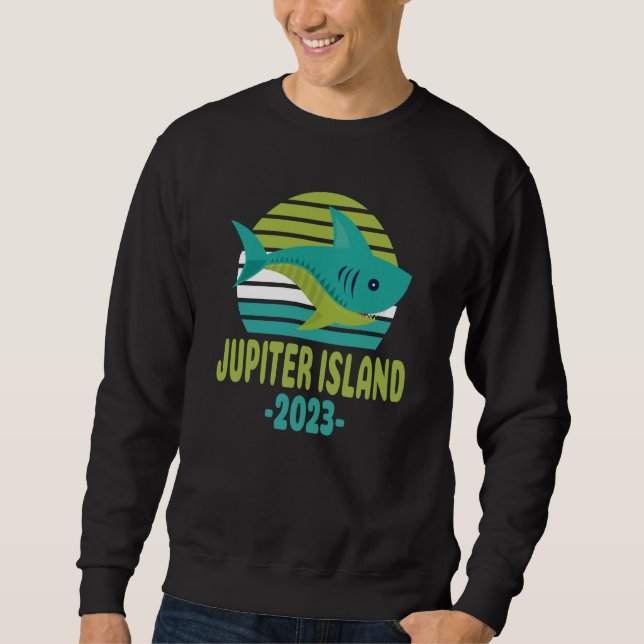 2023 Jupiter Island Florida Shark Sweatshirt (Front)