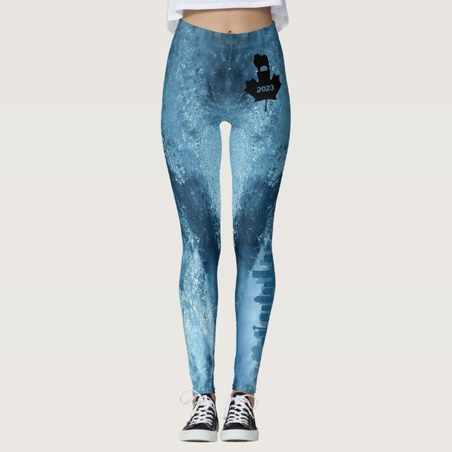 2023 KCC Natl Specialty Logo Leggings Calgary Sky (Front)