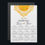 2023 Magnetic Calendar Cute Sun Inspiring<br><div class="desc">This cute 2023 magnetic calendar is easy to personalise with your name of your family name. It's a lovely gift idea for Thanksgiving day,  Christmas and New Year.</div>