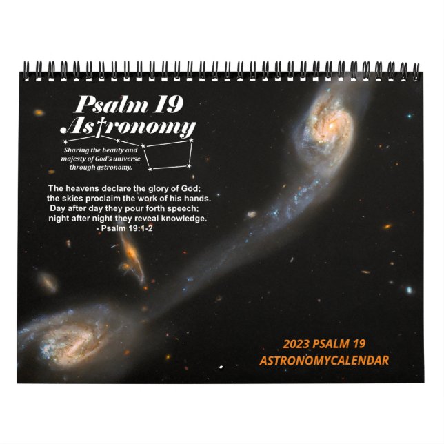 2023 (MEDIUM) Psalm 19 Astronomy Society Calendar  (Cover)