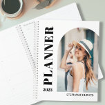2023 Modern Photo Planner<br><div class="desc">This stylish 2023 Planner features modern typography and a photo template.
Easily customisable with your photo,  year,  and name.</div>