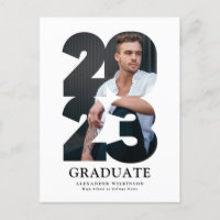 2023 Modern Typography Trendy Photo Graduation