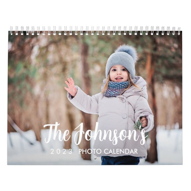 2023 Personalised Minimalist Photo Calendar  (Cover)