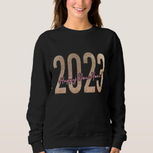 2023 premium design with glittery texture sweatshirt