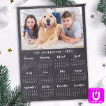 2023 Rustic Chalkboard Personalised Photo Calendar<br><div class="desc">2023 Photo Calendar Cards - Send New Year Greetings or include in your Christmas cards, these 5x7 photo calendar cards are perfect as Christmas and New Year cards to family and friends. Perfect to highlight or circle special family dates, anniversaries, birthdays, and reunions. Personalise these full year photo calendar cards...</div>