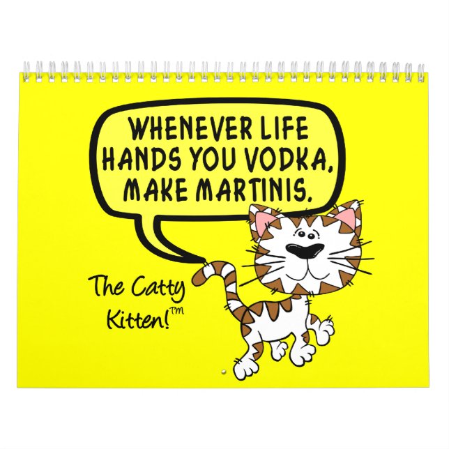 2023 Sarcastic Kitten Humour Calendar (Cover)