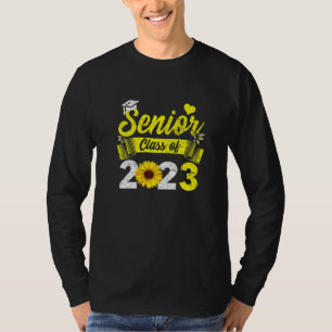2023 Senior Class Of 2023 Sunflower Graduate Gradu T-Shirt