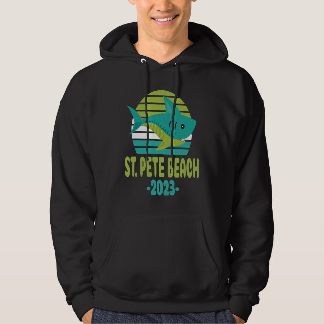 2023 St Pete Beach Florida Shark Hoodie (Front)