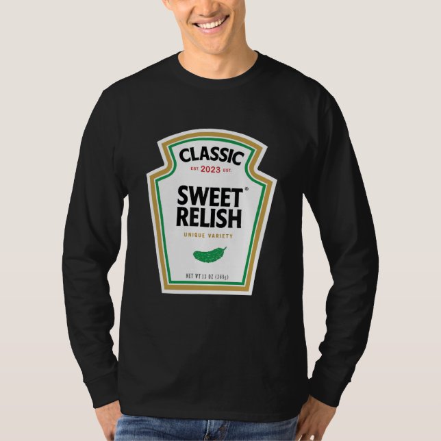 2023 Sweet Relish DIY Halloween Condiment Green Pi T-Shirt (Front)