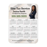 2023 Tax Service Calendar Refrigerator  Magnet