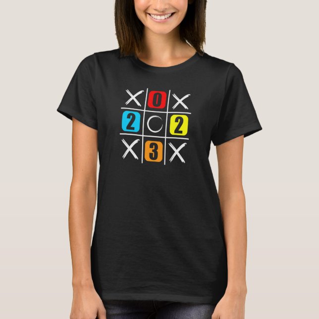 2023 Tic Tac Toe Xs and Os T-Shirt (Front)