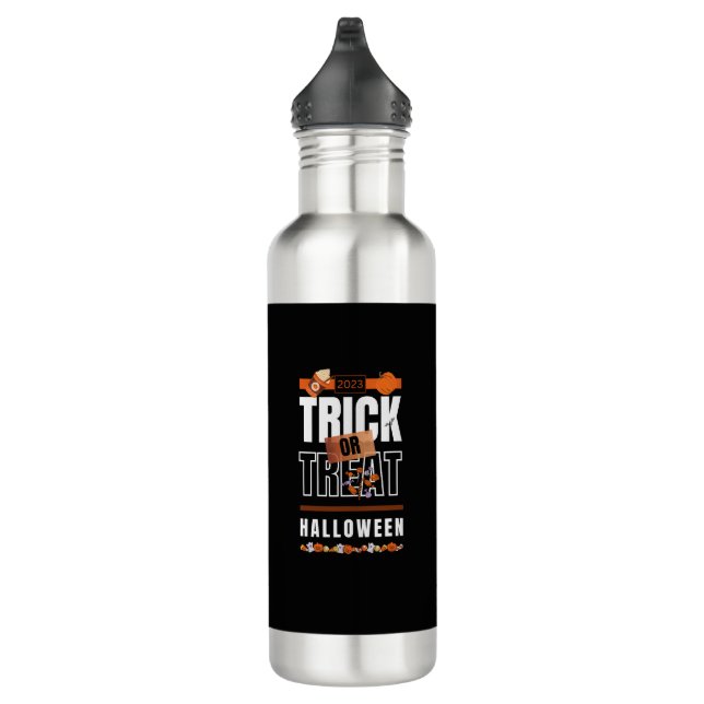 2023 Trick or Treat-Halloween Design 710 Ml Water Bottle (Right)