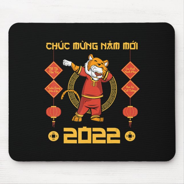 2023 Vietnamese Lunar New Year  Chuc Mung Nam Moi  Mouse Pad (Front)