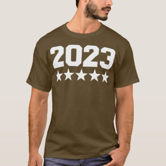 2023 with stars for birthday and new years eve cel T-Shirt